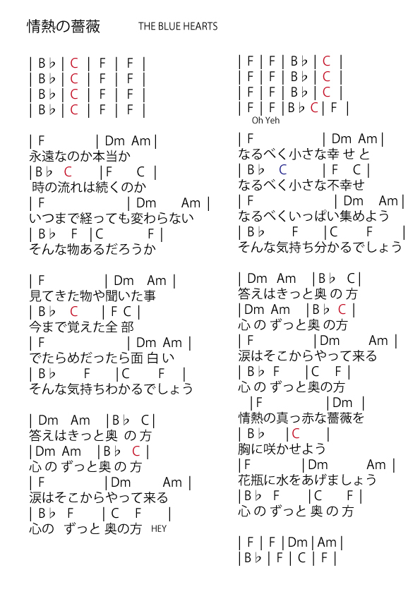 レッスン動画 情熱の薔薇 薬指セーハをマスターしよう コード譜 あくたばー ギター教室